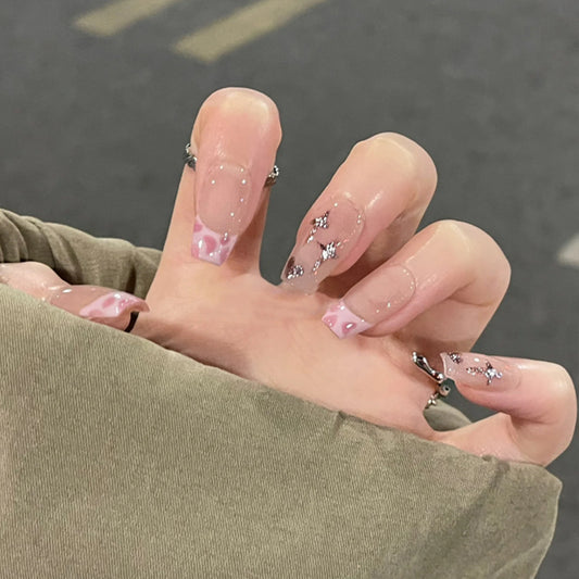 French Leopard Print Nail Shiny XINGX Patch