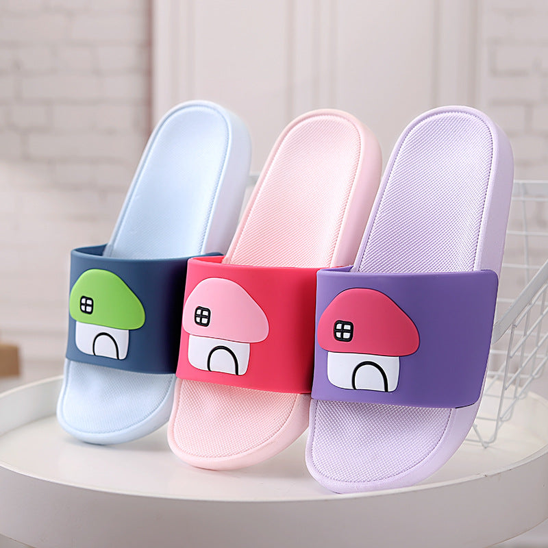 New Mushroom Household Slippers Women's Anti-skid PVC