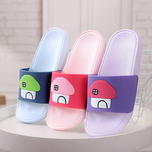 New Mushroom Household Slippers Women's Anti-skid PVC
