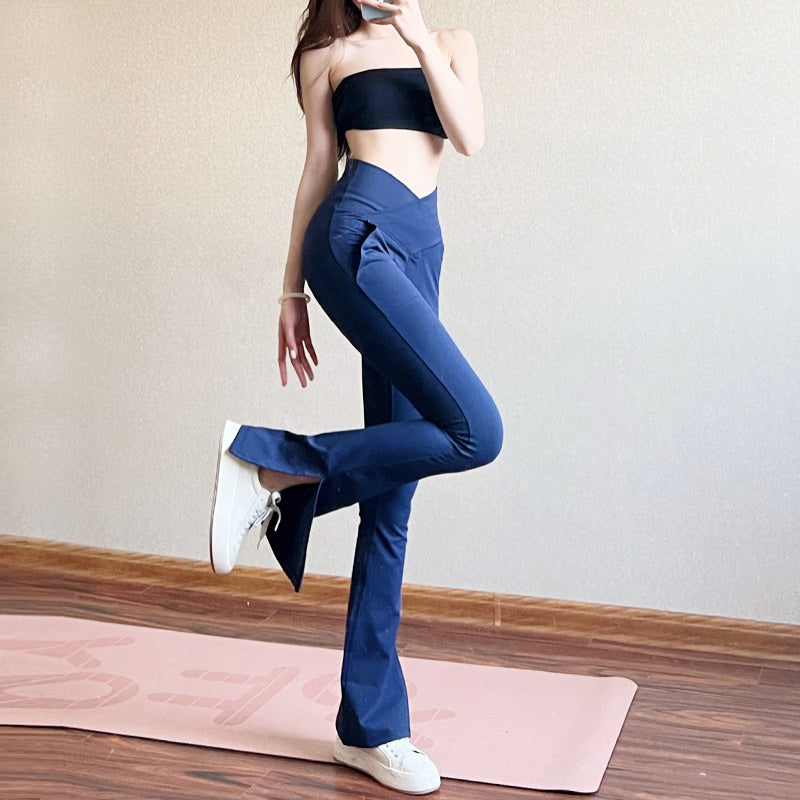 High Waist Skinny Stretch Flare Pants Fashion Female