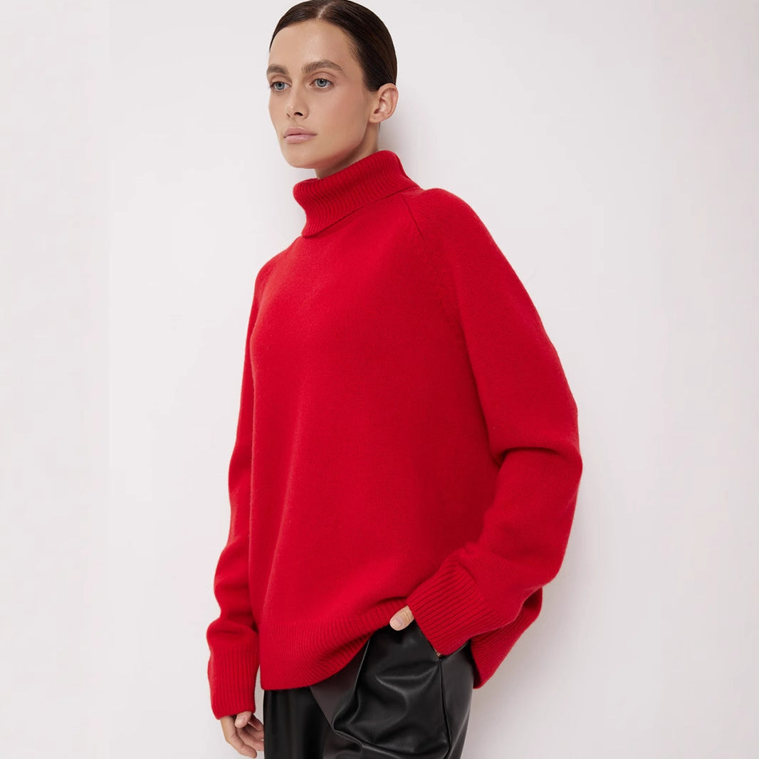 New Loose Pullover Thermal Knitting Sweater For Women