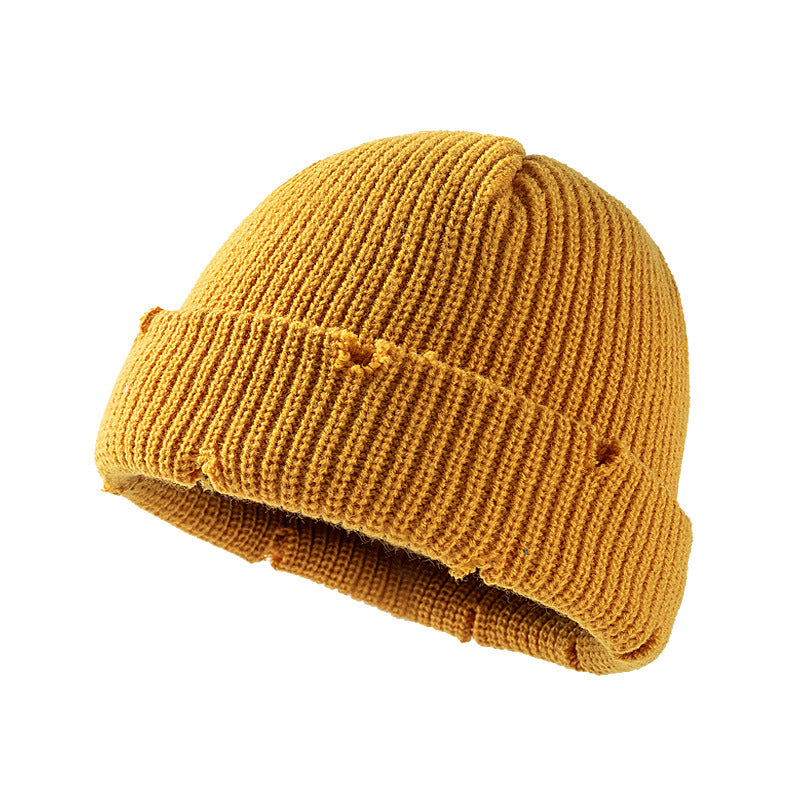 Men's Short Dome Korean Style Knitted Hat