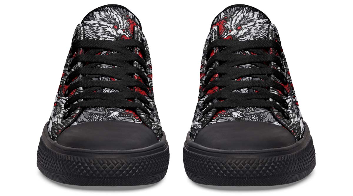 Fashion Print Couple Low-Top Canvas Shoes