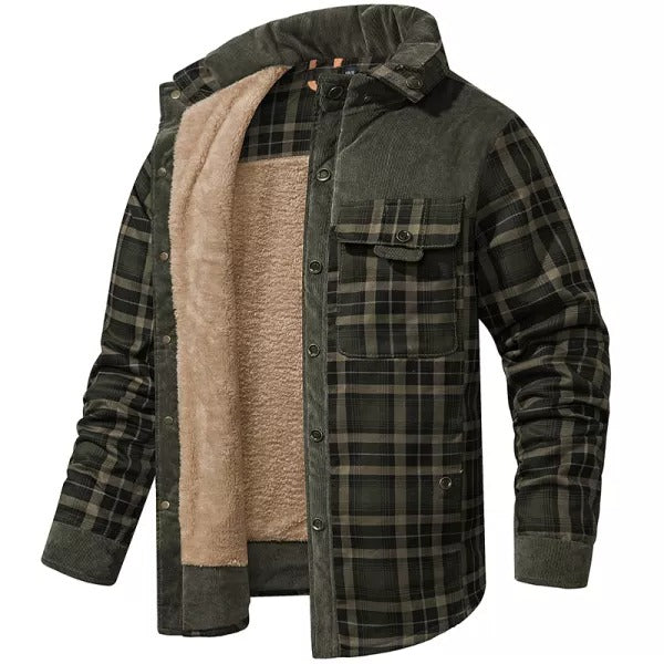 Men's Plus Fleece Warm Cotton Jacket