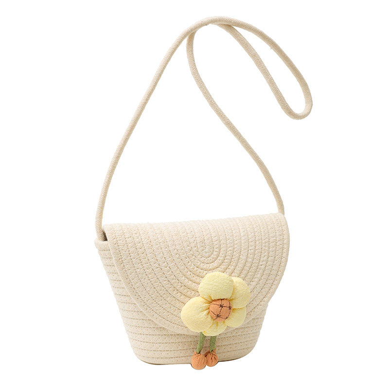 Cute Flowers Straw Bag Women's Summer New Fashion