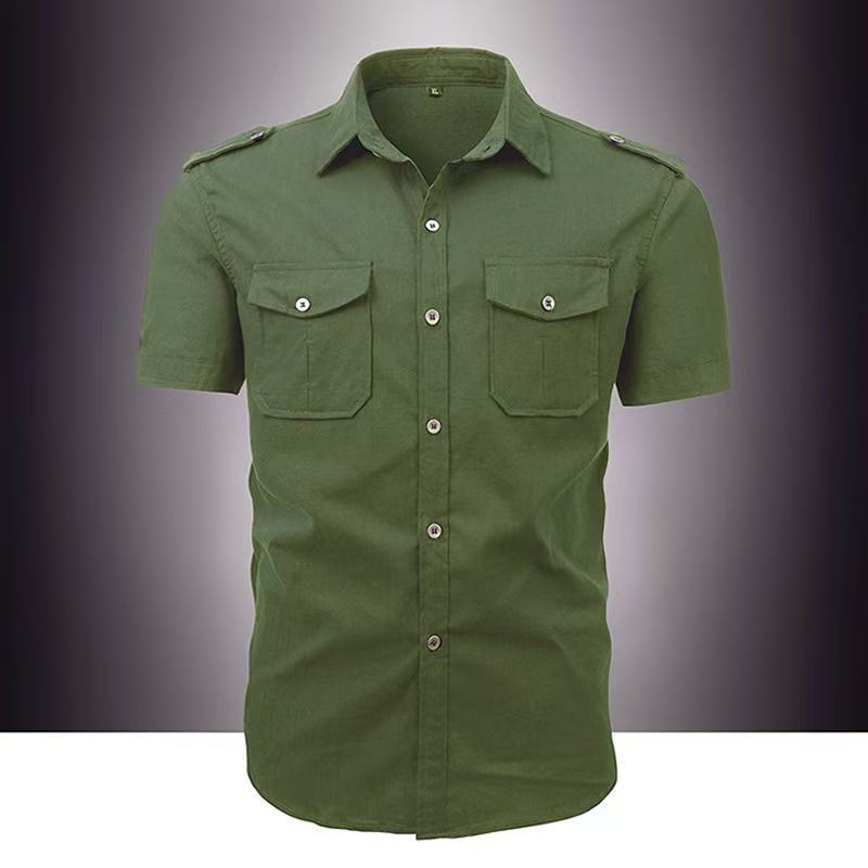 Summer Men's Short-sleeved Shirt Loose
