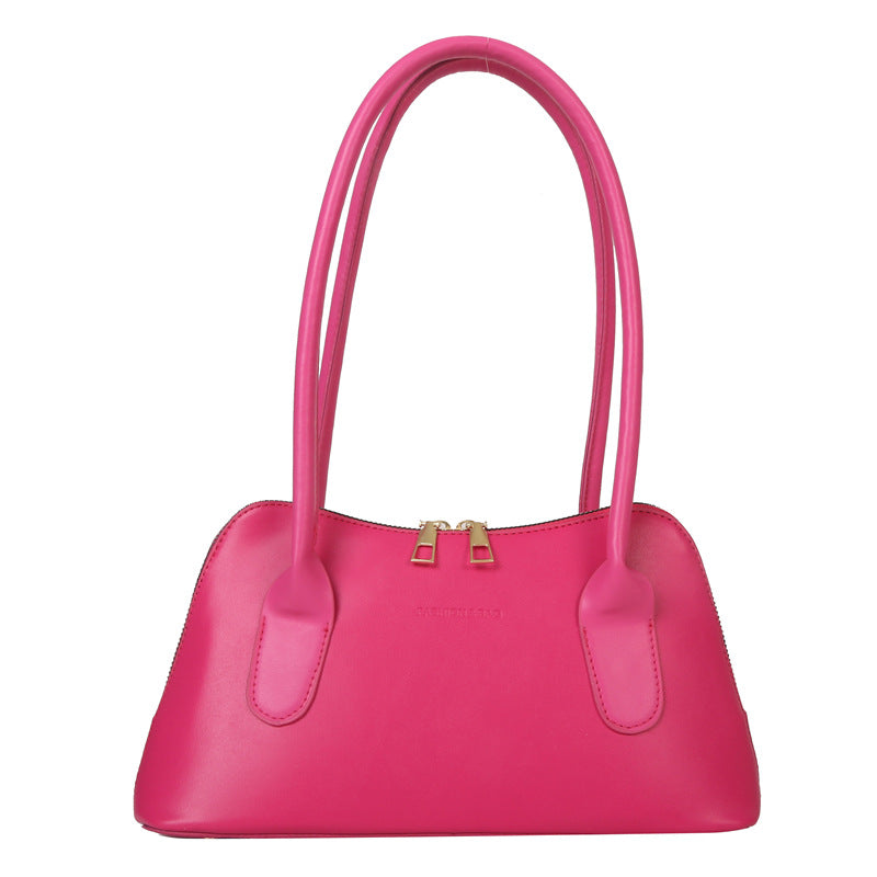 Solid Color Shoulder Underarm Small Square Bag