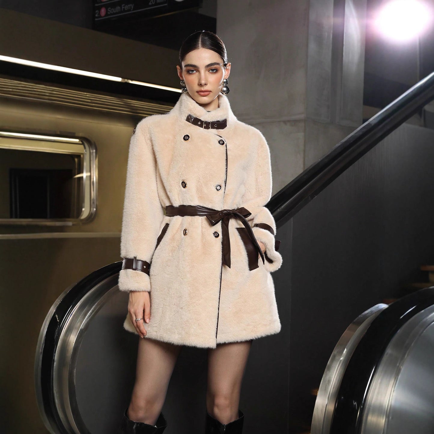 Fur Coat Loose Thick Temperament Warm Fur And Leather Overcoat