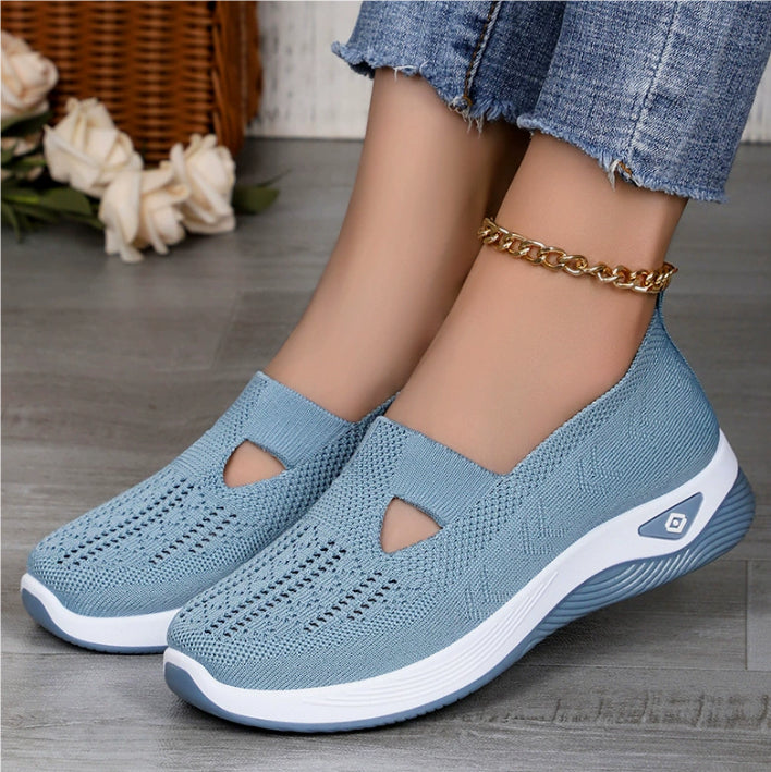 Middle-aged And Elderly Mom Shoes Soft Bottom Casual Mesh Shoes