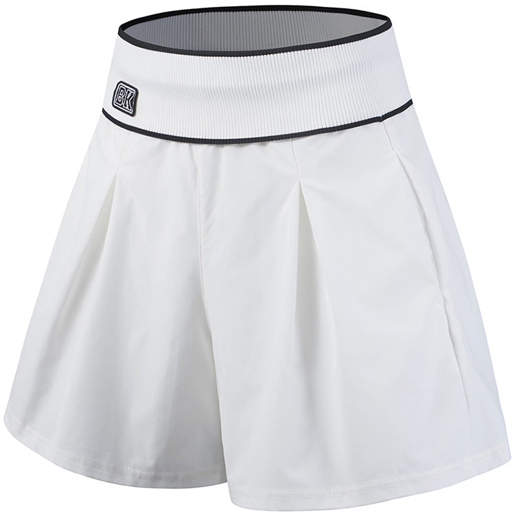 Fake Two-piece Fitness Pants Internet Celebrity Loose Track Pants Women's High Waist Quick-drying Anti-exposure Slimming Yoga Shorts Thin