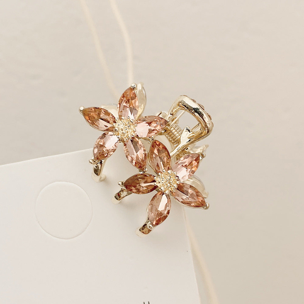 Small Bangs Grip New Crystal Flower Temperament