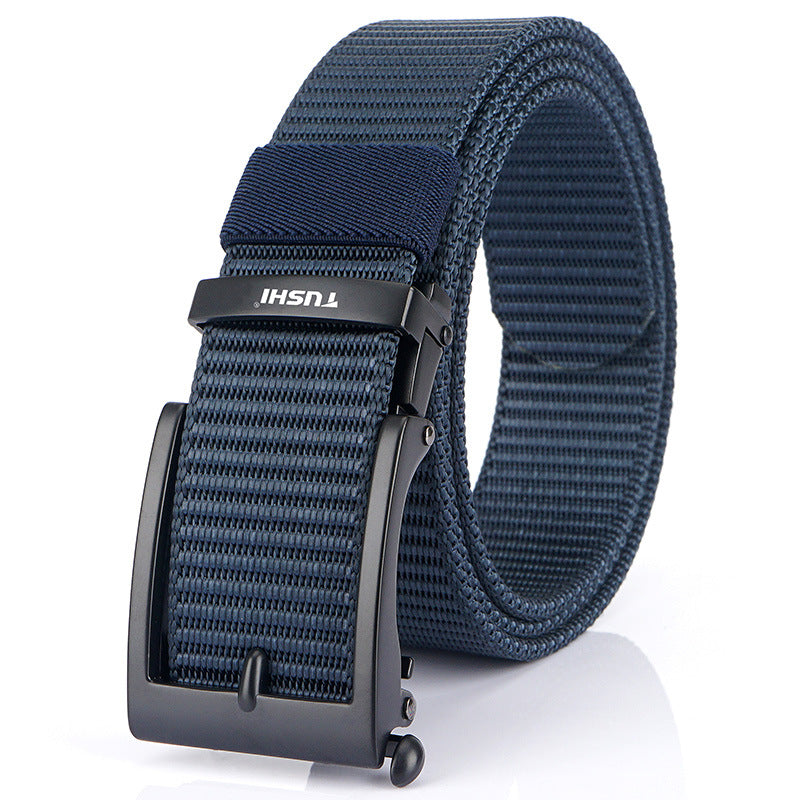 Men's Casual Fashion Automatic Buckle Canvas Belt