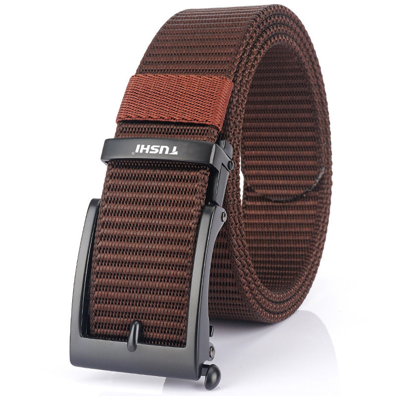 Men's Casual Fashion Automatic Buckle Canvas Belt