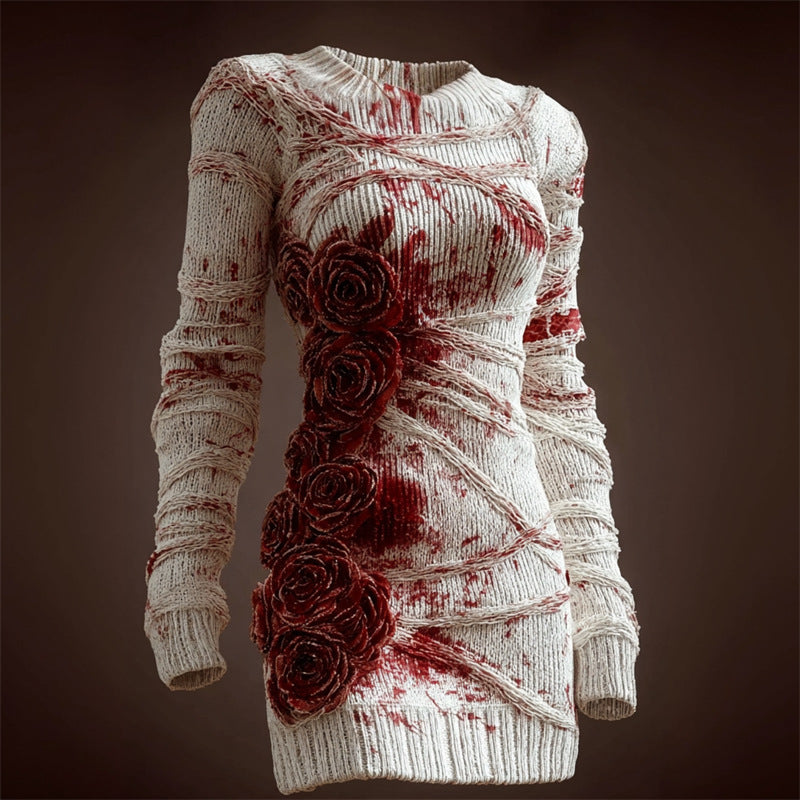 Women's Fashion 3D Digital Printing Hip Skirt