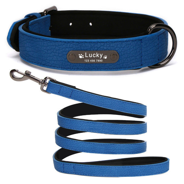 Soft Leather Dog Collar Collar For Large Dogs