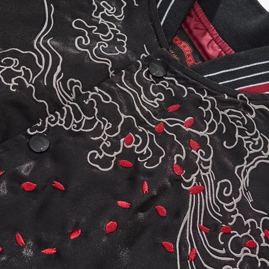 Heavy Duty Embroidered Auspicious Clouds And Flying Dragon Jacket