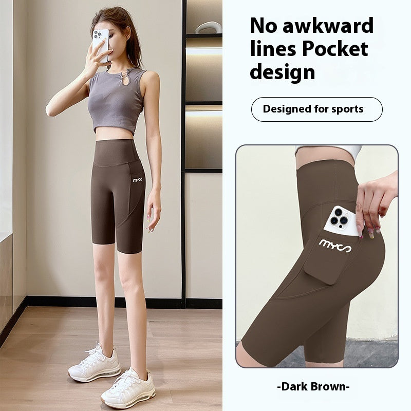 Thin Breathable Slim Tight Pants High Waist Belly Contracting Women