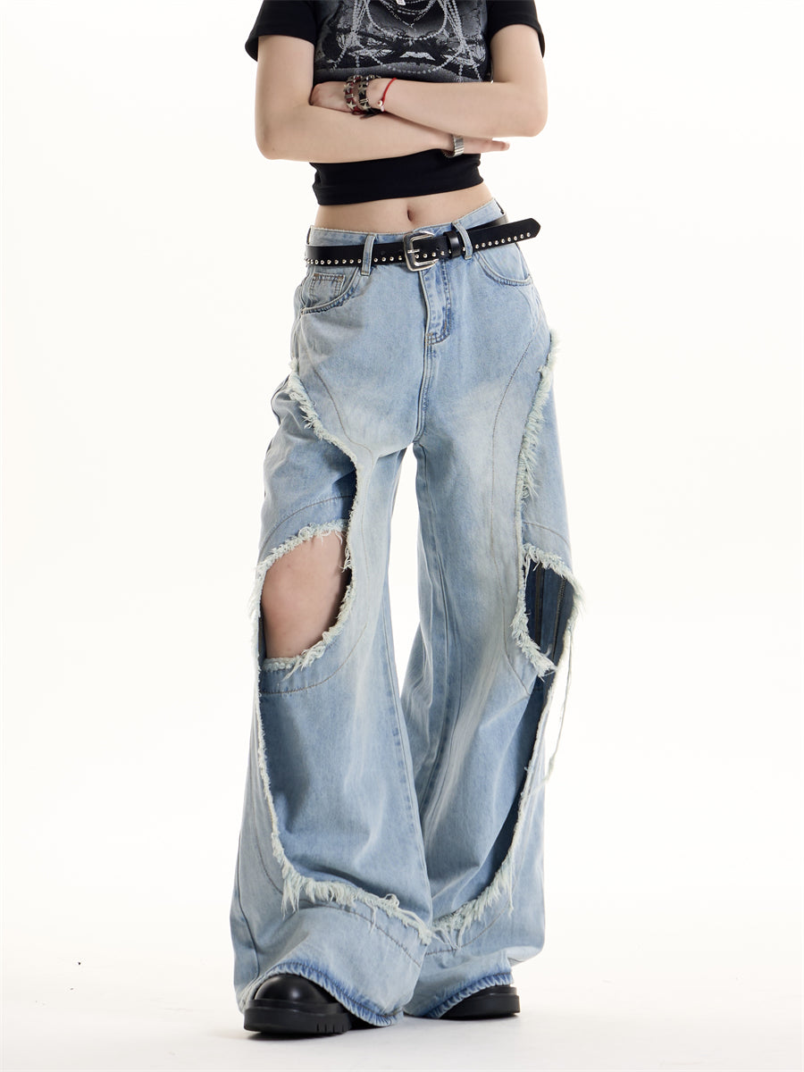 American Retro Hot Girl Design Jeans