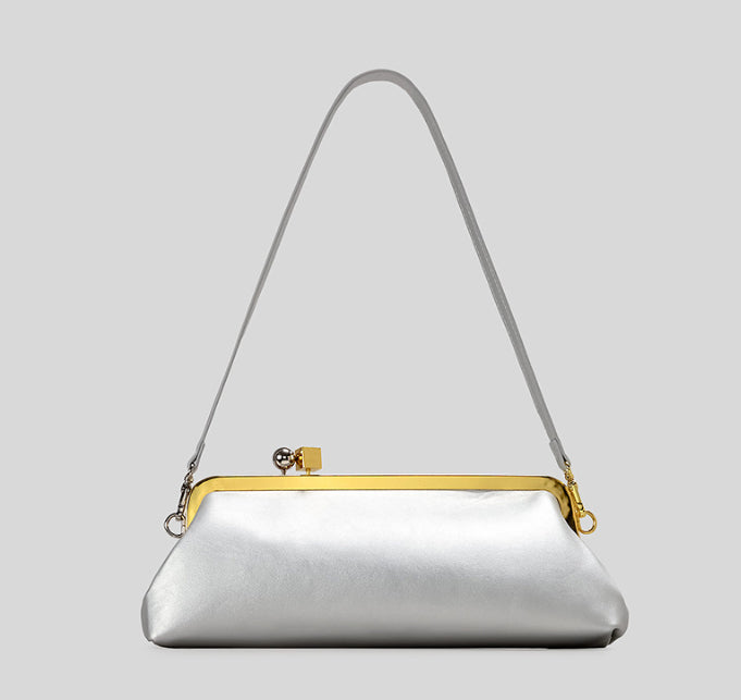 Mirror Baguette High-end Spherical Metal Block Clip Bag
