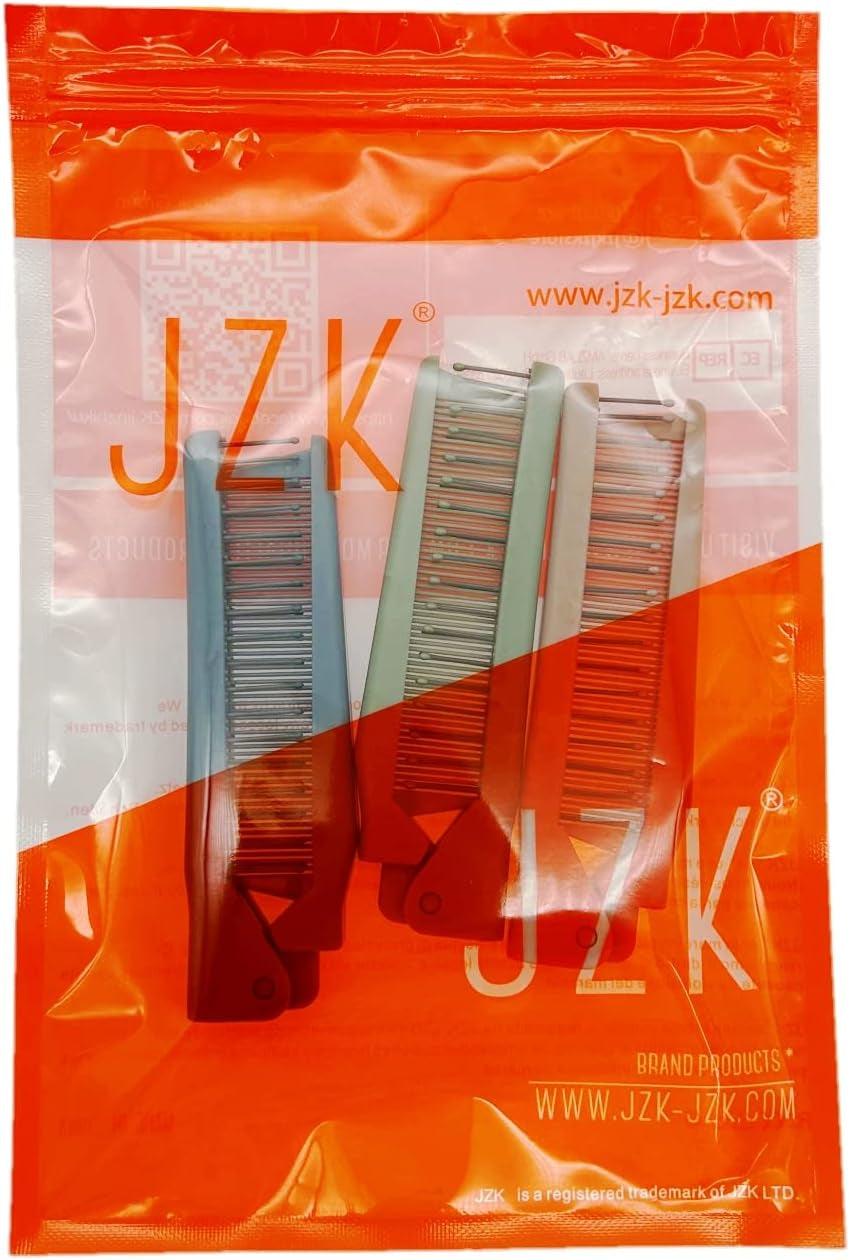 3 X Cepillo De Plegable Peine, Cepillo De Pelo Viaje De Bolsillo Para Mujeres Y Niñas, Cepillo De Cabeza De Masaje Y Peine De Dientes Finos
