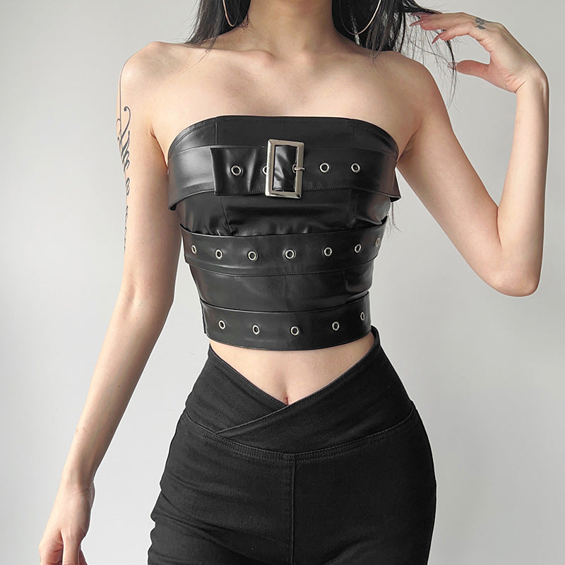 New Stylish Sexy Solid-color Figure-hugging Tube Top That Flatters Your Silhouette