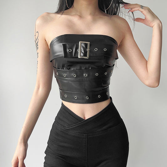 New Stylish Sexy Solid-color Figure-hugging Tube Top That Flatters Your Silhouette