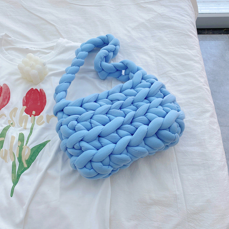 Icelandic Super Thick Wool Diy Hand Knitted Bag