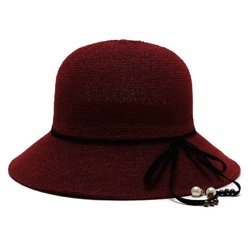 Korean Version Of Fashion Dome Fisherman Ins Trend Warp Knitted Breathable Sun Hat
