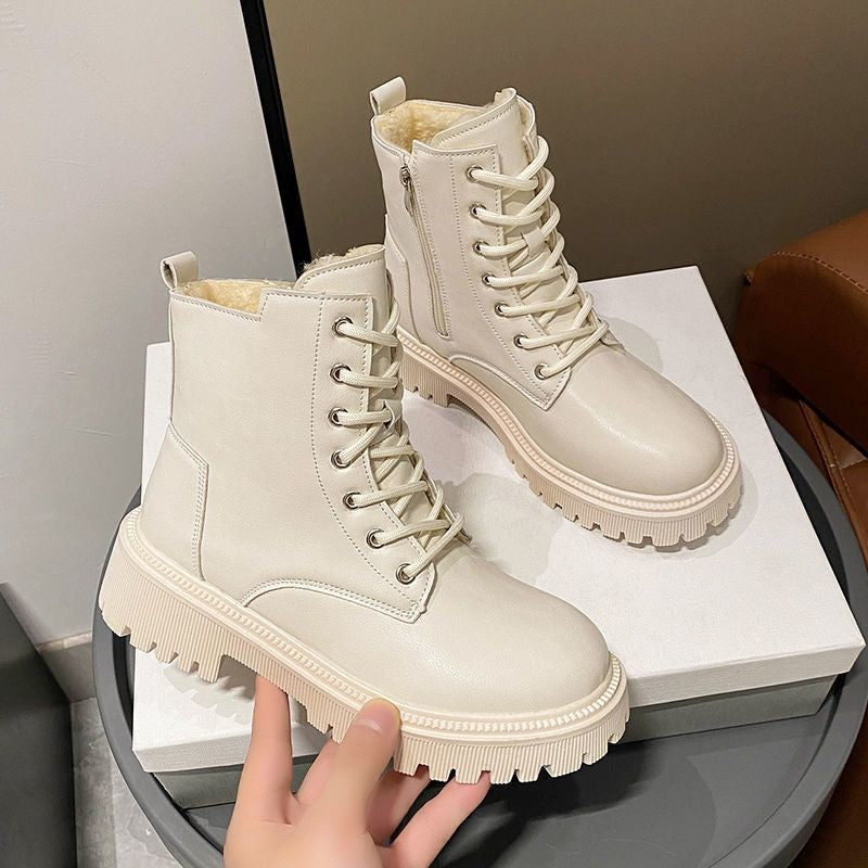 Women's Soft Leather Martin Boots