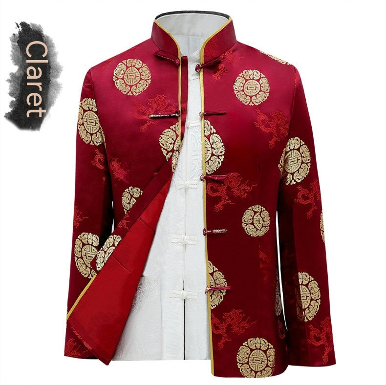Couple Tang Suit Men's Middle-aged And Elderly Jacket