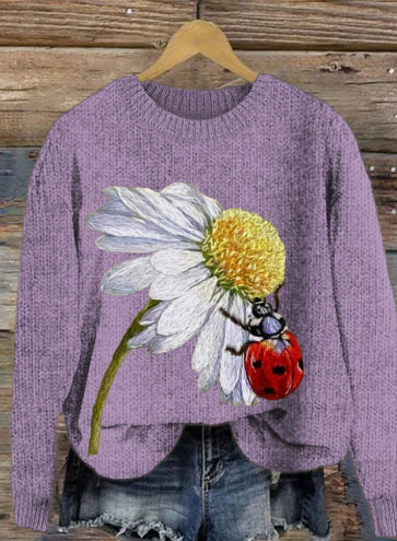 Efterårs-streetstyle, T-shirt med rund hals