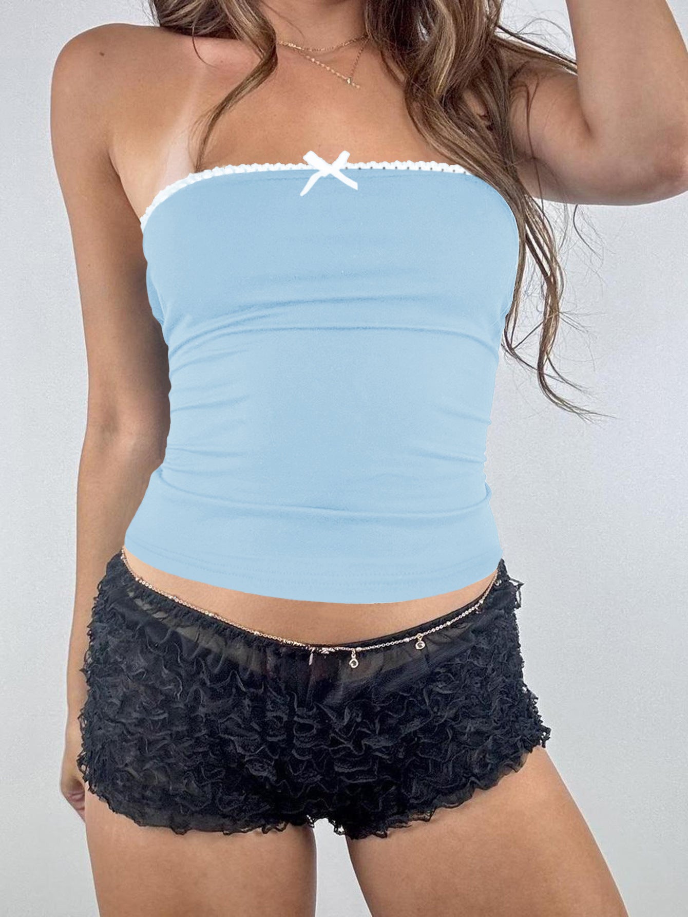 Sexy Pure Color Tube-top Vest