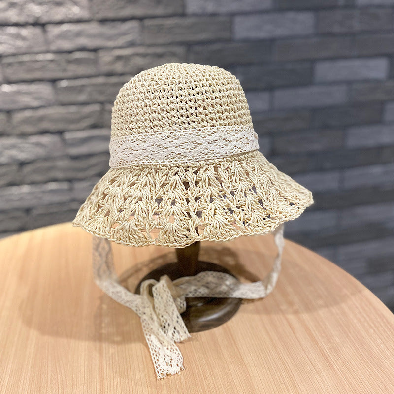 Women's Ruffled Foldable Hollow Sun Hat