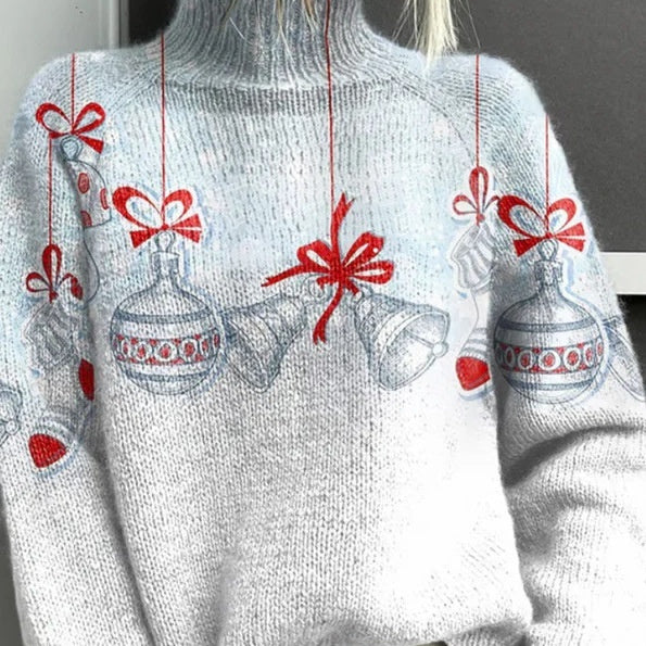 Autumn And Winter Christmas Long Sleeve Shawl Collar Christmas Tree Sweater