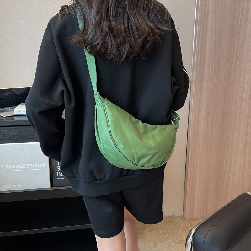 New Simple Women's Solid Color Single-shoulder Bag