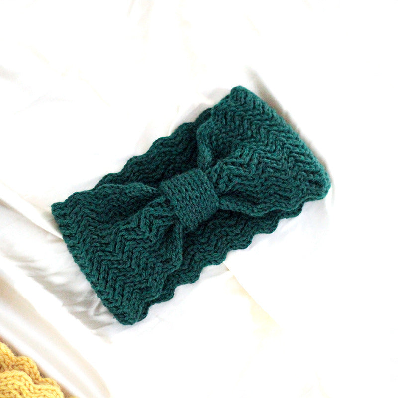 Outgoing Wool Hairband Retro Wide Brim