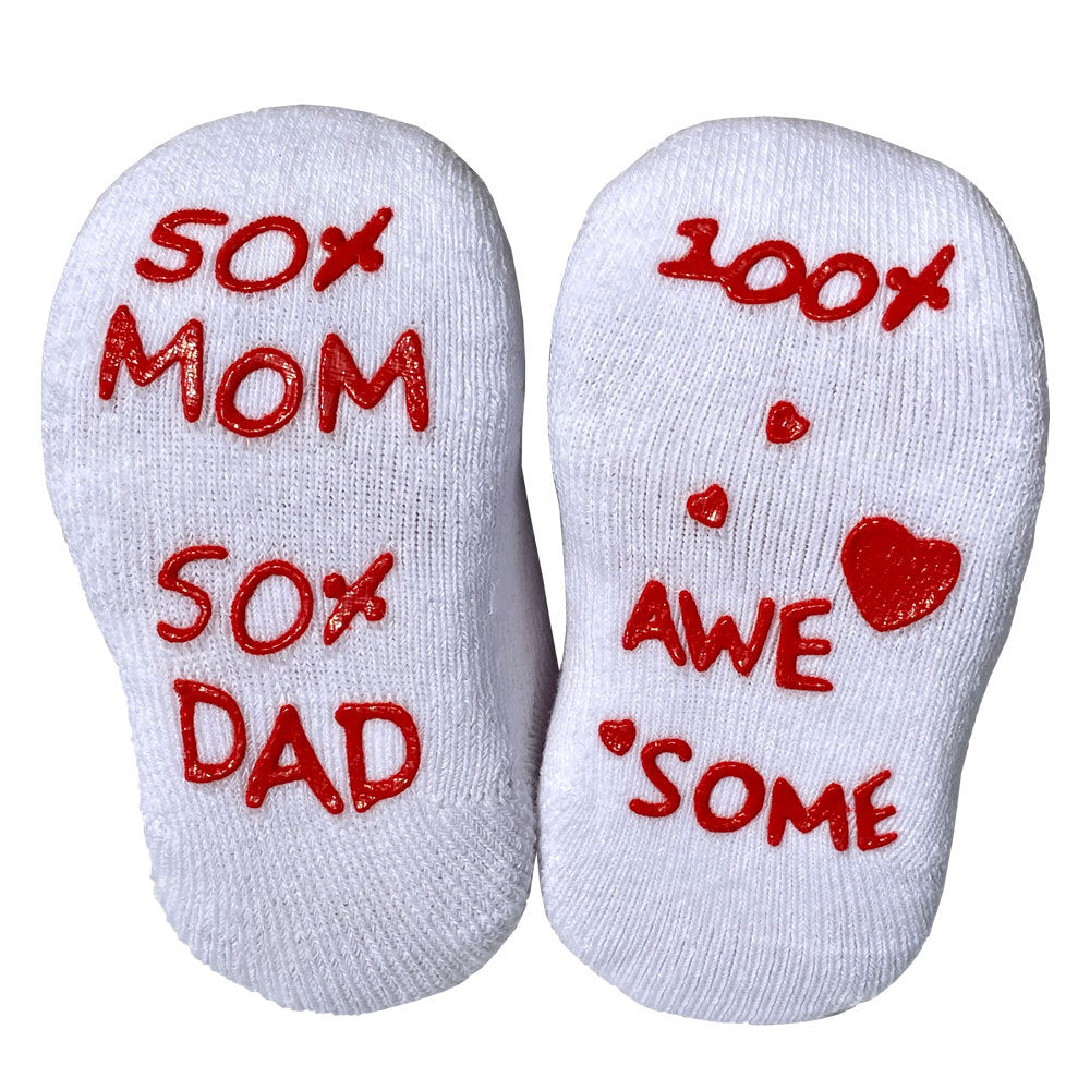 Cotton First-walker Socks With English Letters