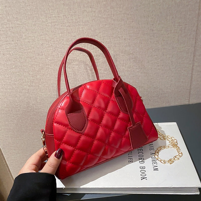 Embroidered Shell Bag Mini Diamond