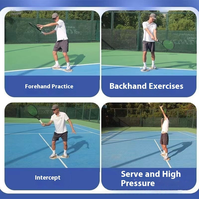 Tennis Power Chain Wood Surf Balance Board Swing Trainer