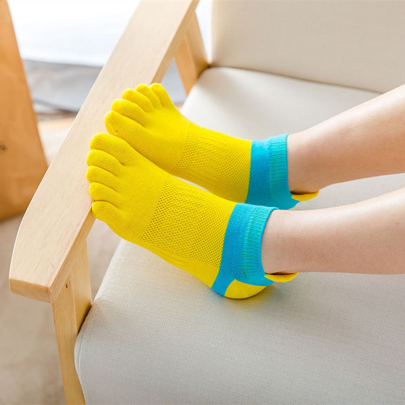 Ladies' Short Cotton Toe Socks