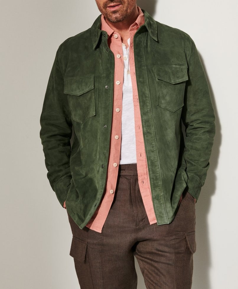 Noah Suede Shirt Jacket Men's Coat