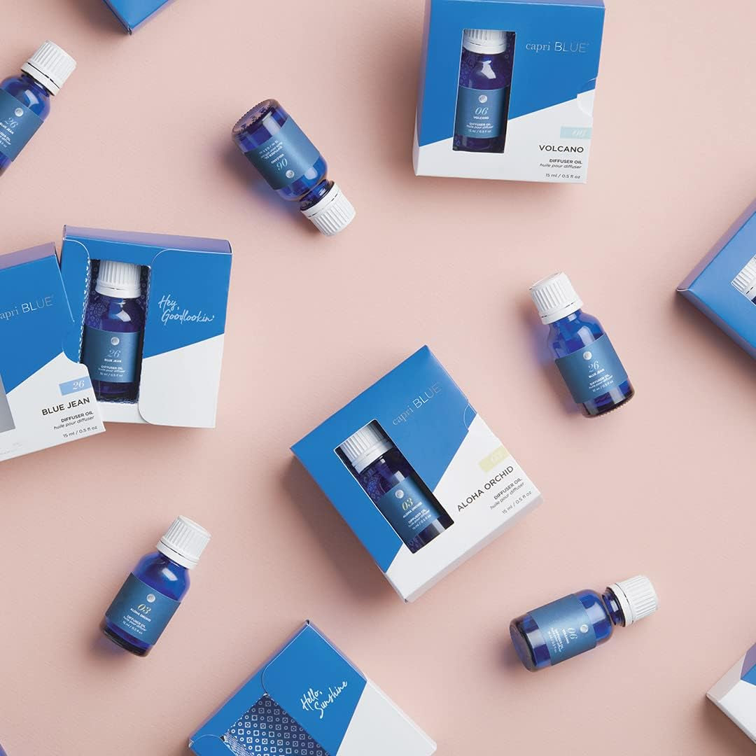 Diffuser Oil Refill - Premium Fragrance Oil - Use with Electric or Ultrasonic Diffusers for Home - Long Lasting Sugared Citrus Scent (Volcano, 0.5 Fl Oz)