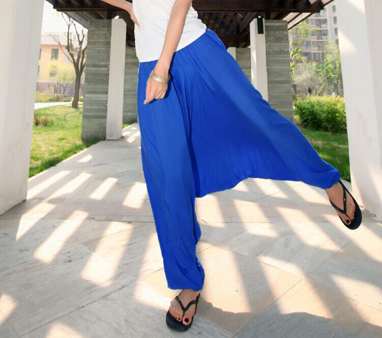 Ethnic Style Casual Yoga Dance Lantern Flying Squirrel Modal Wide Leg Pants
