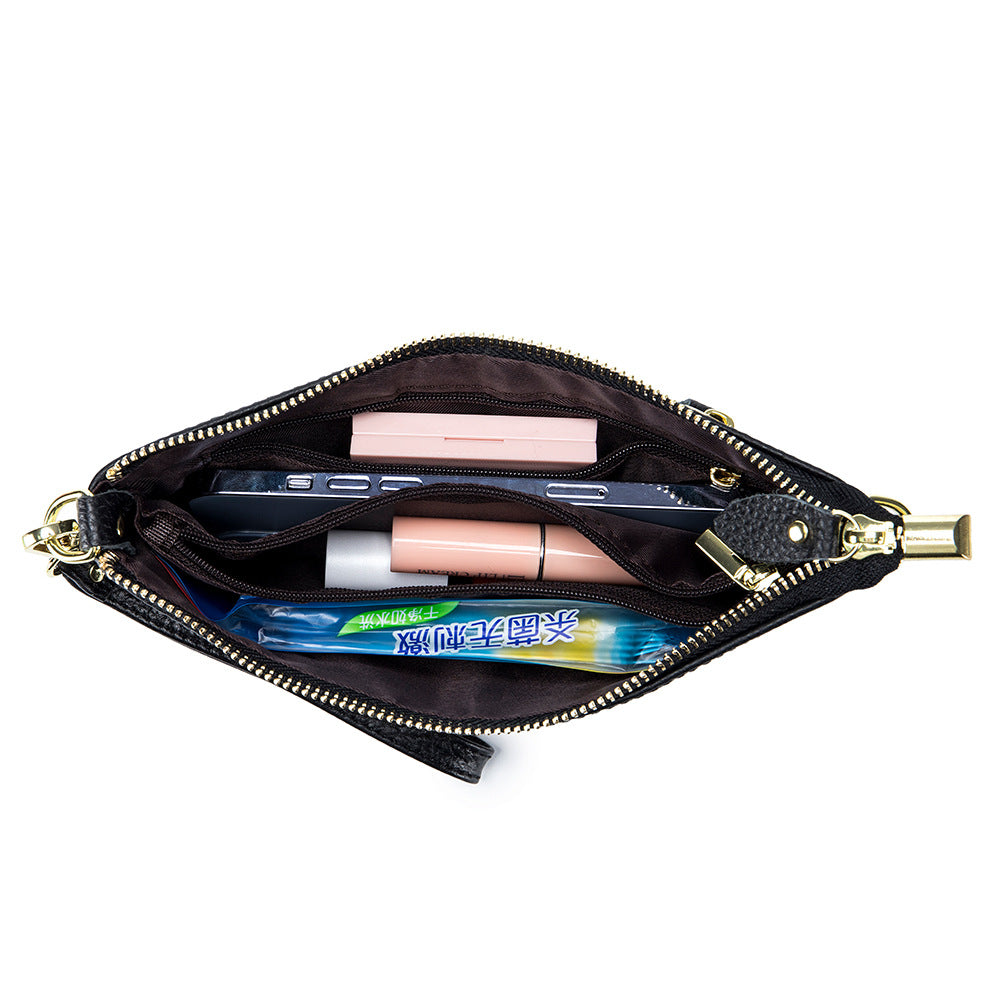 Leather One-shoulder Women's Leather All-match Clutch