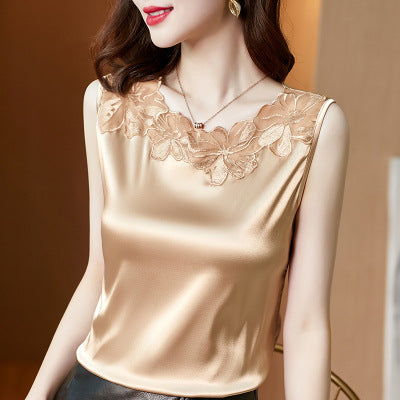 Lace V-neck Sling Vest Women