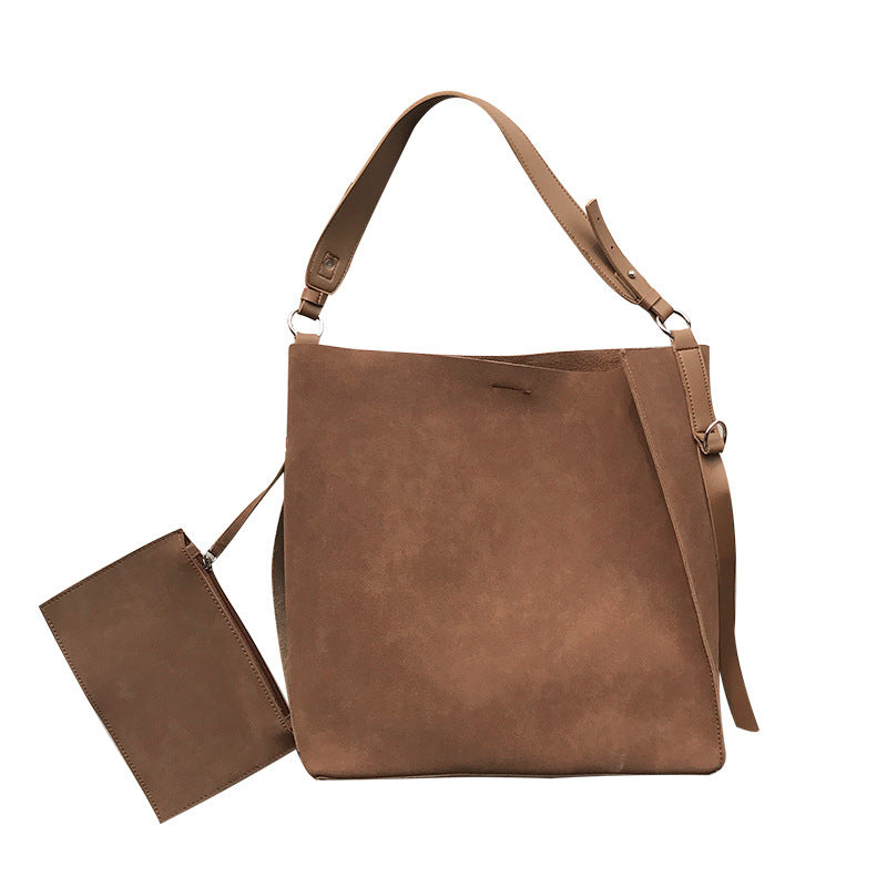 Stitching Frosted Big Bag Messenger Female Picture And Mothe