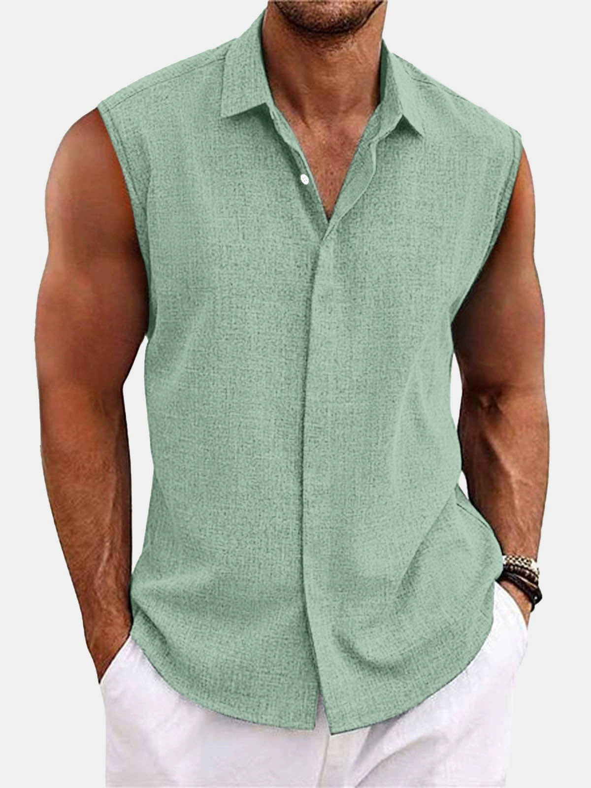 Summer Lapels Button Beach Shirt