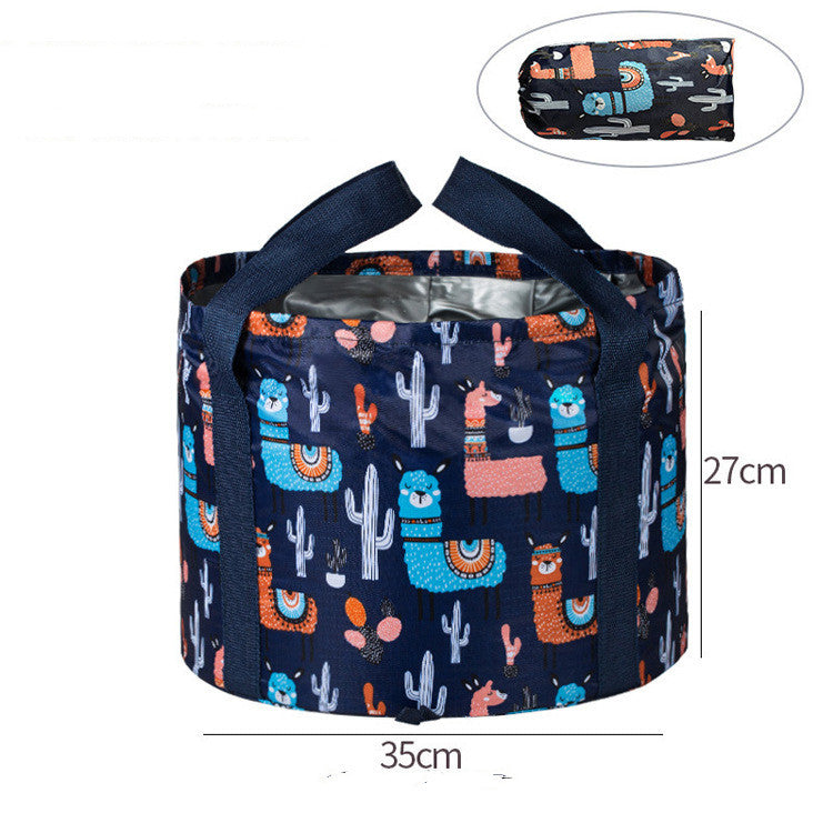 Large Travel Foot Soak Bag With Foldable Basin