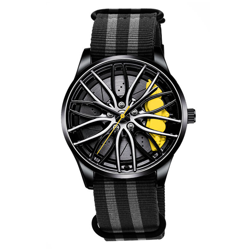 Nylon Wheel Hubs Creative Quartz Watch Men's Watch