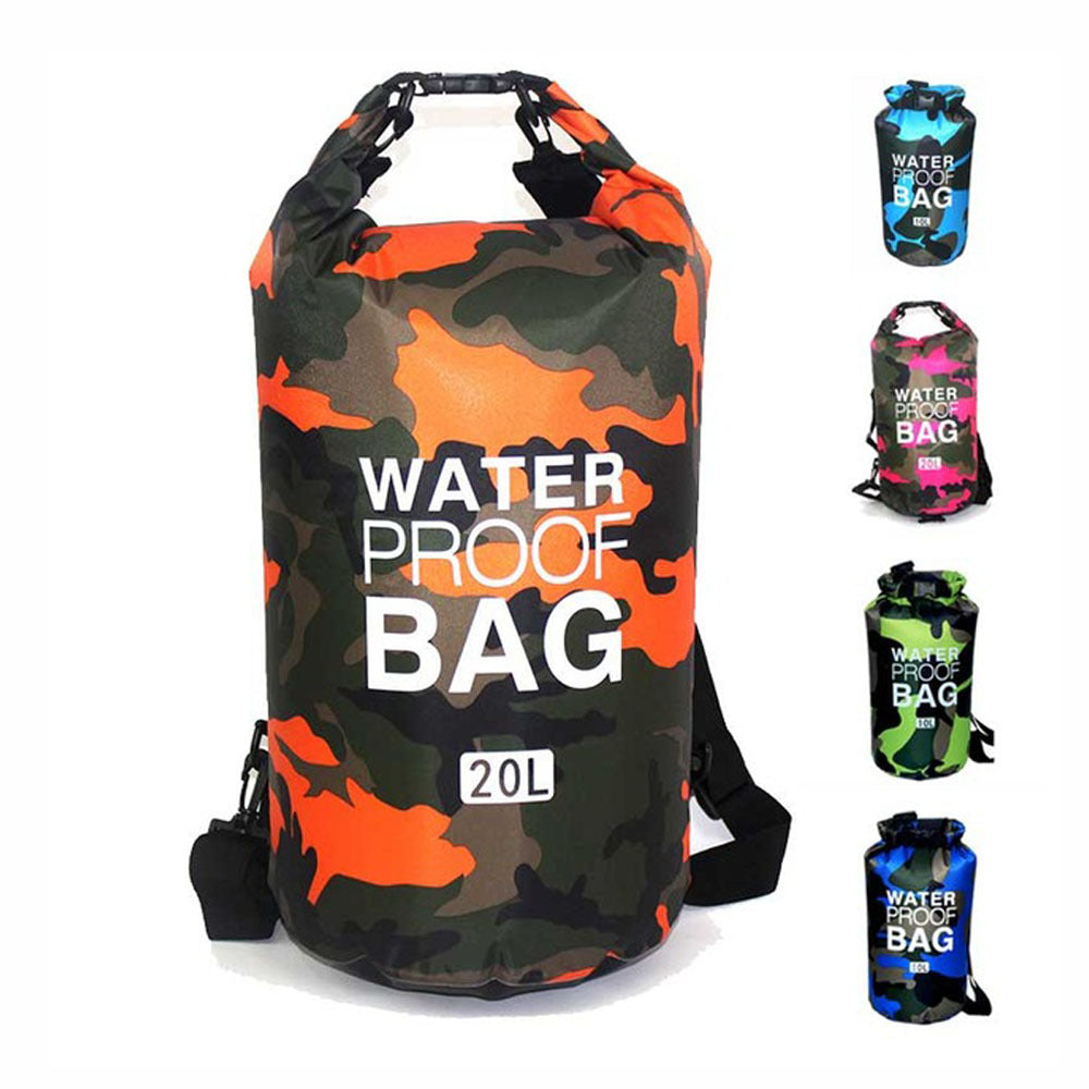 Camouflage Polyester Fortykket PVC Enkelt Skuldertaske Bærbar Udendørs Letvægts Vandtæt Taske